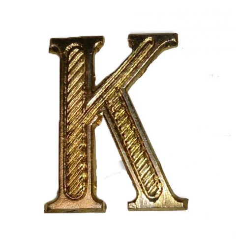 Буква "К" на погоны золото