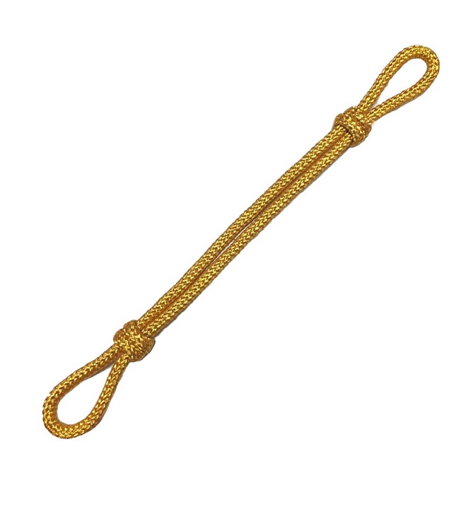 Шнур на фуражку (филигрань) плетенный металлизированный золотой