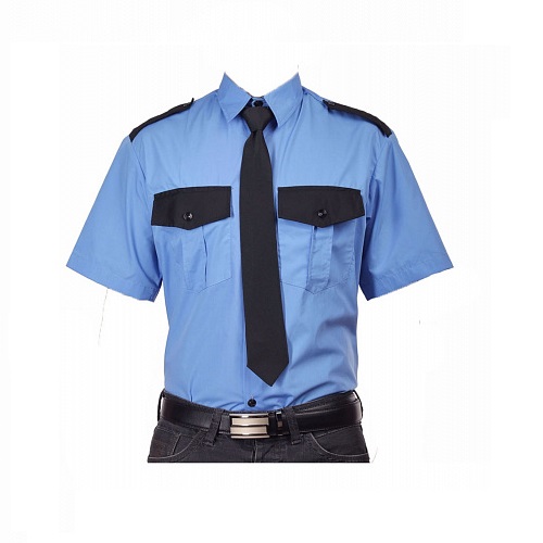 Рубашка охранника с коротким рукавом в заправку