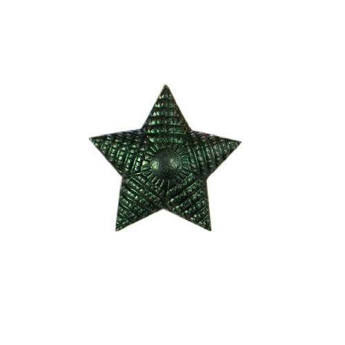 Звезда на погоны рифленая малая 13мм (метал.) полевая